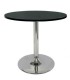 Table F Rond Pied chrome