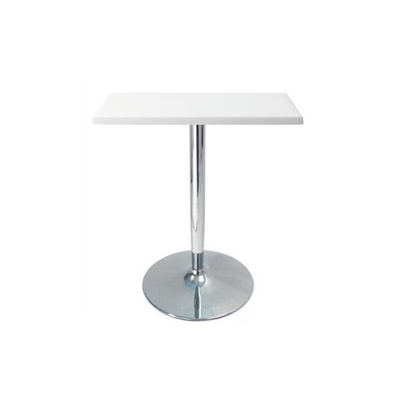 Coujointe de 4 Chaise CASUAL et Table F WHITE carree