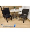 Conjointe de 4 chaises FUENGIROLA et 1 Table JULIA