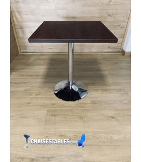 Table F  Carree Pied Chrome