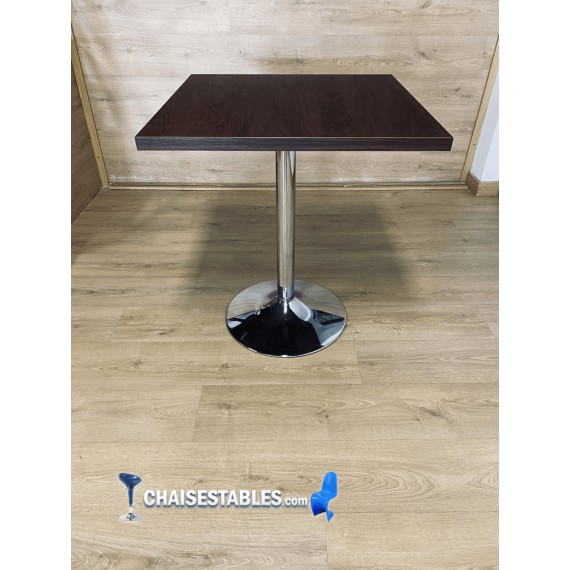 Table F  Carree Pied Chrome