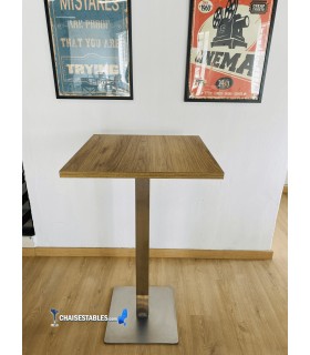 Table Haute NOEL INOX BASE 45X45 cm