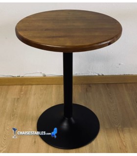 Table F Rond Pied Noir Exterieur