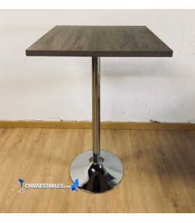 Table Haute F PIED CHROME