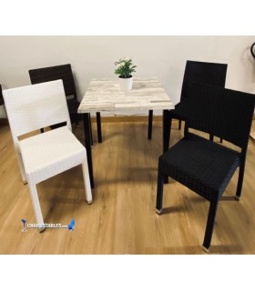 Conjointe de 4 Chaises Fuengirola New et 1 Table Soho Exterieur