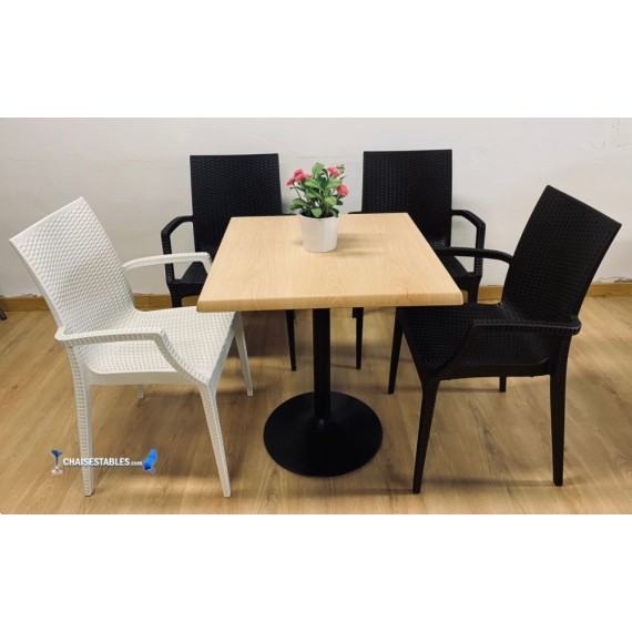 Conjointe de 4 Fauteuils HUGO et 1 Table F EXTERIEUR