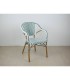 Fauteuil Parisien Pour Hotellerie Vert et Blanc