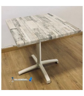Table pliante CROMO avec base Blanc