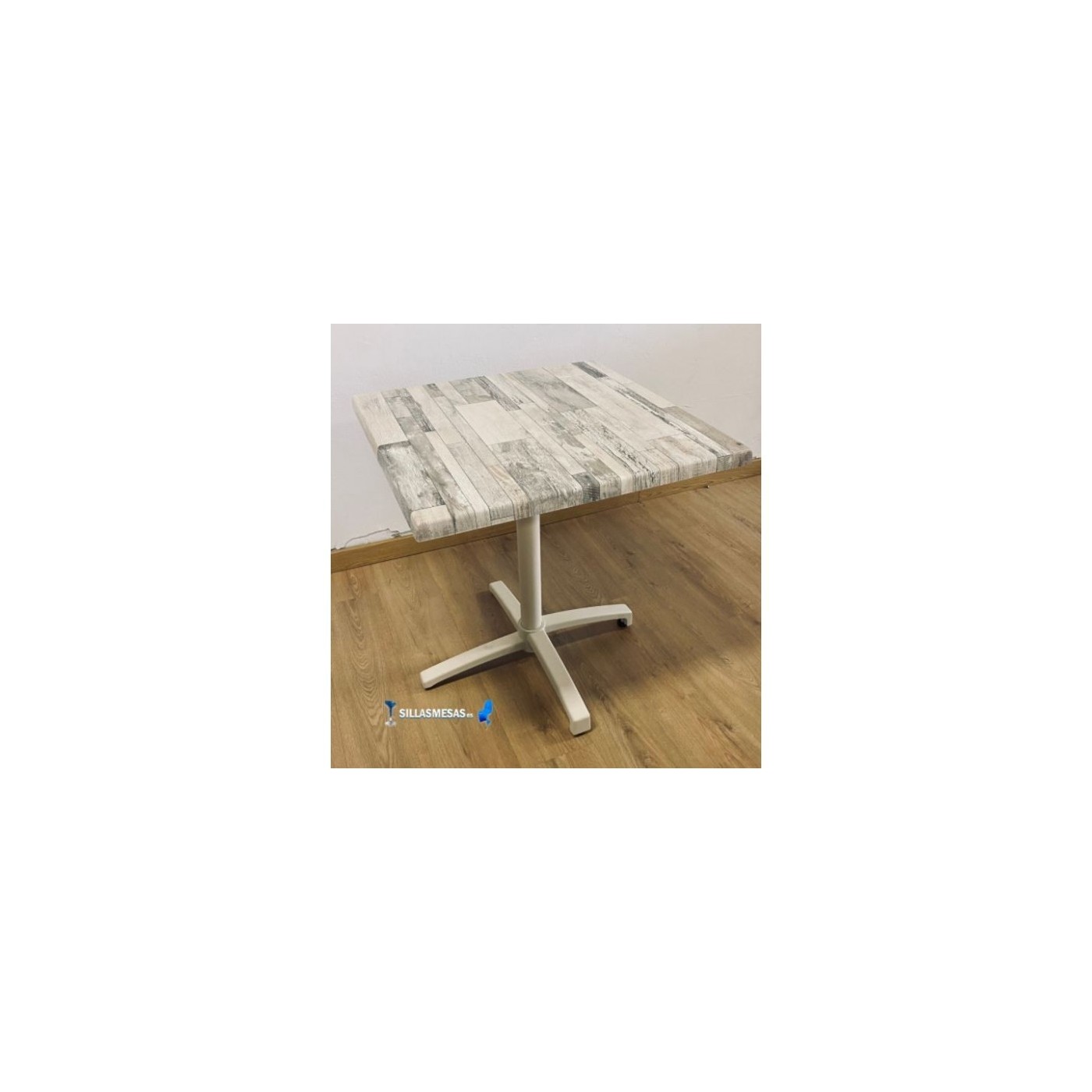 Table pliante CROMO avec base Blanc