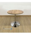 Table F Rond INTERIEUR Pied chrome