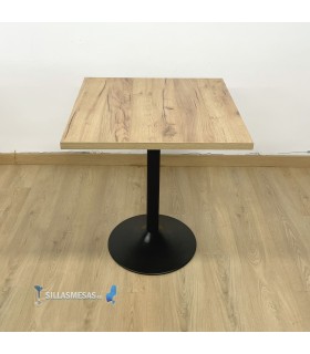 TABLE F CARRE PIED NOIR