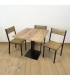 Conjunto 1 mesa Noel Epoxi y 4 sillas Basel